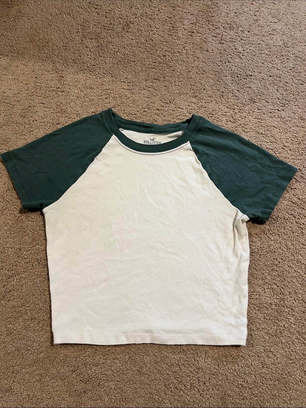 Hollister Baseball Tee Cropped